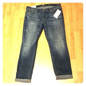 7 for All Mankind - Feminine Boyfriend sz 32 NWT